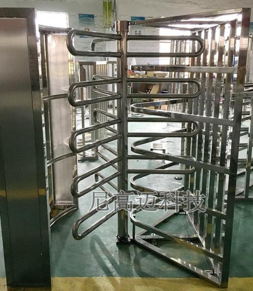 1.7米高半高单向门 市场医院只进不出单限转闸 单向旋转门
